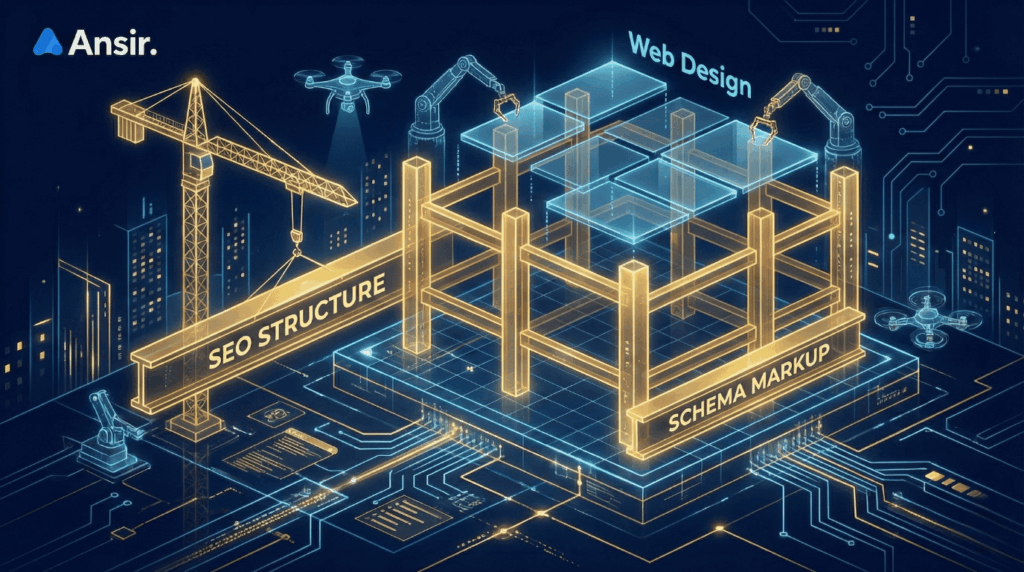 웹사이트 구조화3: 웹사이트 구축 시 스키마 마크업과 SEO 구조 뼈대를 먼저 세우는 디지털 건축 현장